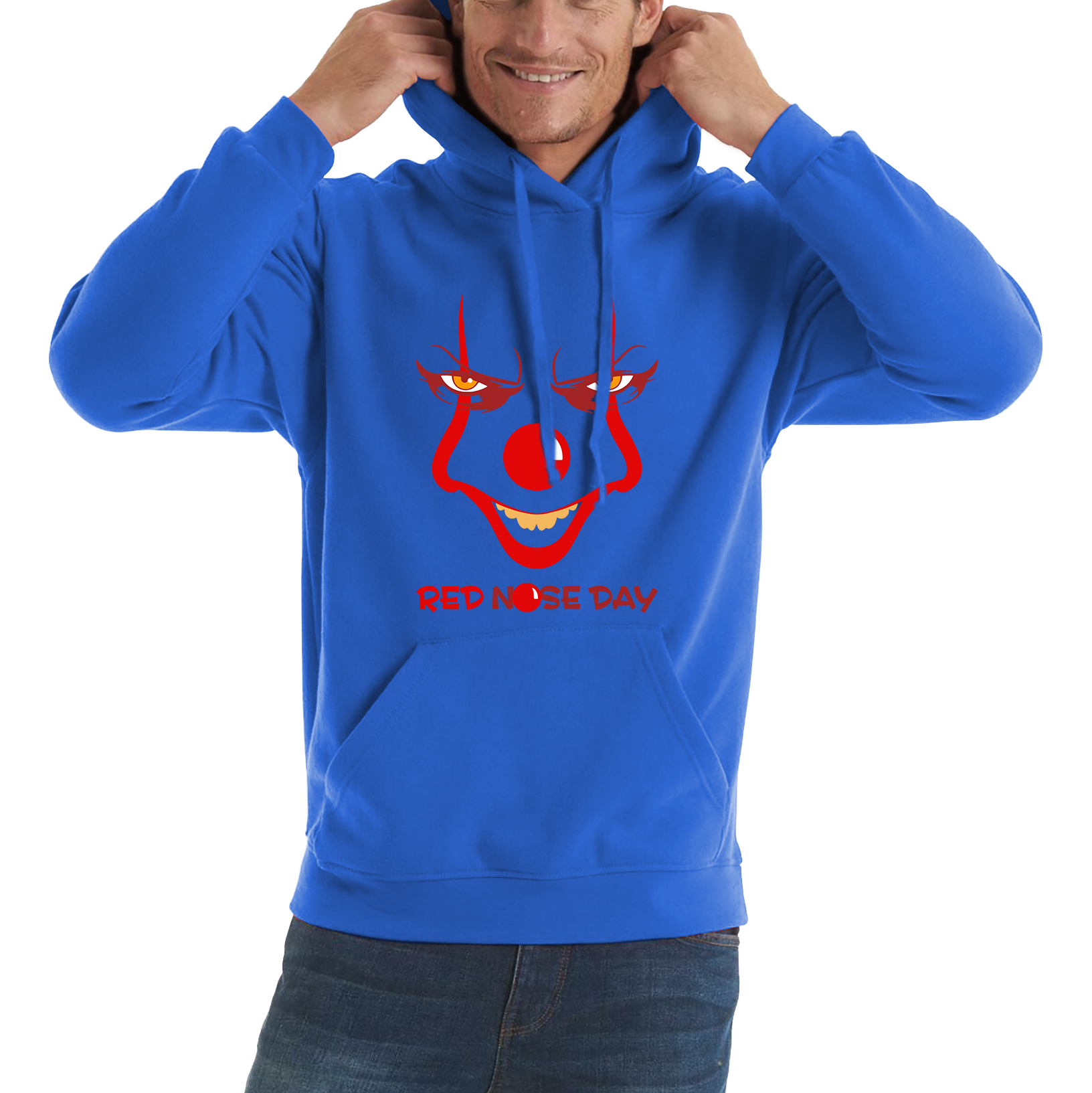 Pennywise Clown Face Red Nose Day Hoodie.