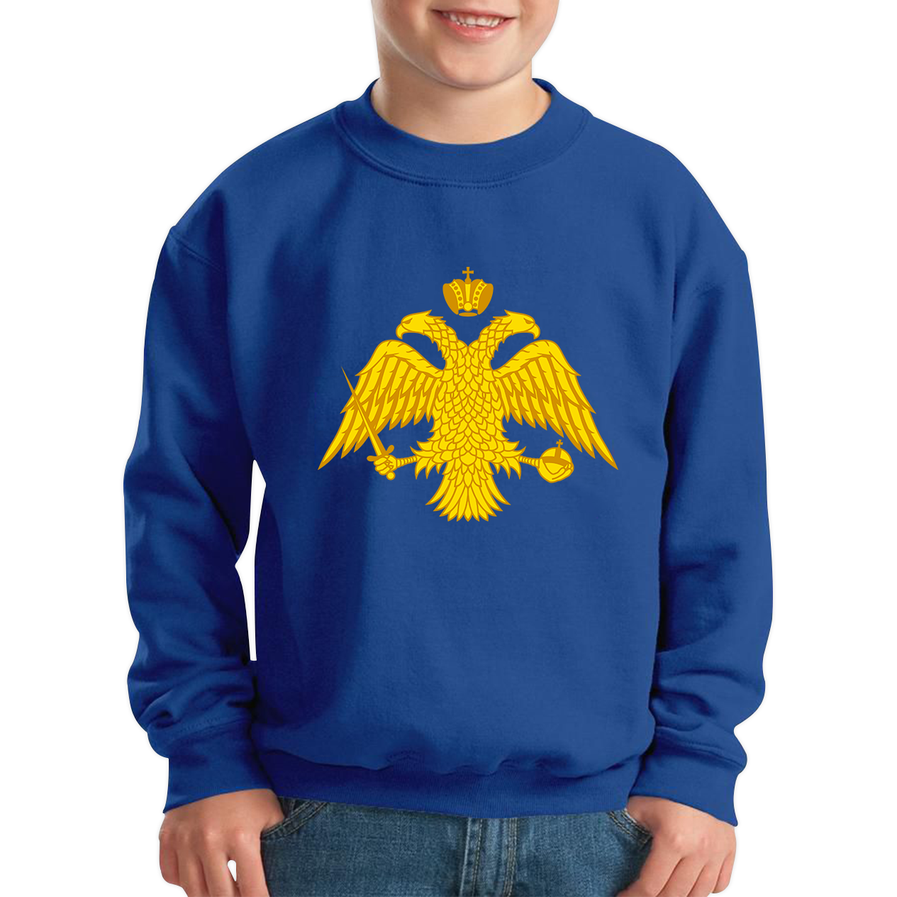 Byzantium Double Headed Eagle Symbol Sweatshirt