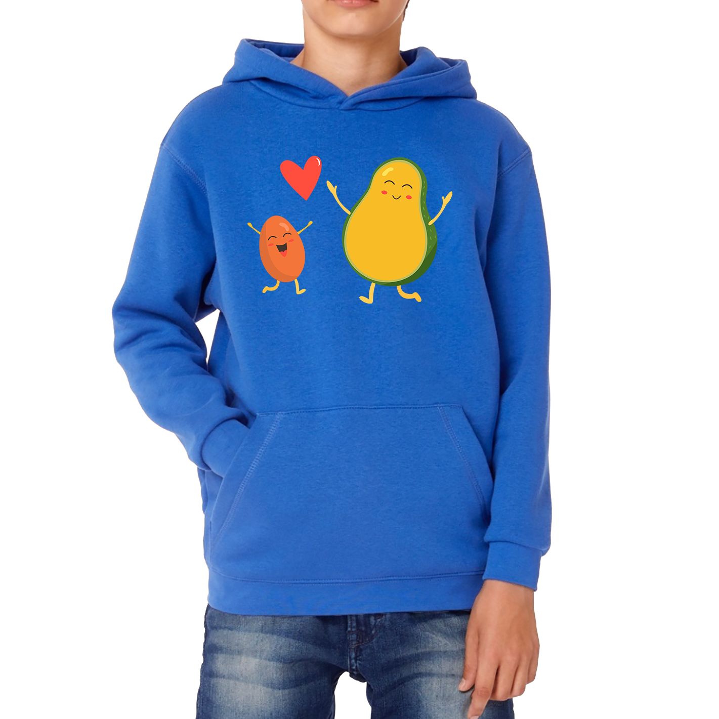 Bean & Avocado Love Funny Hoodie