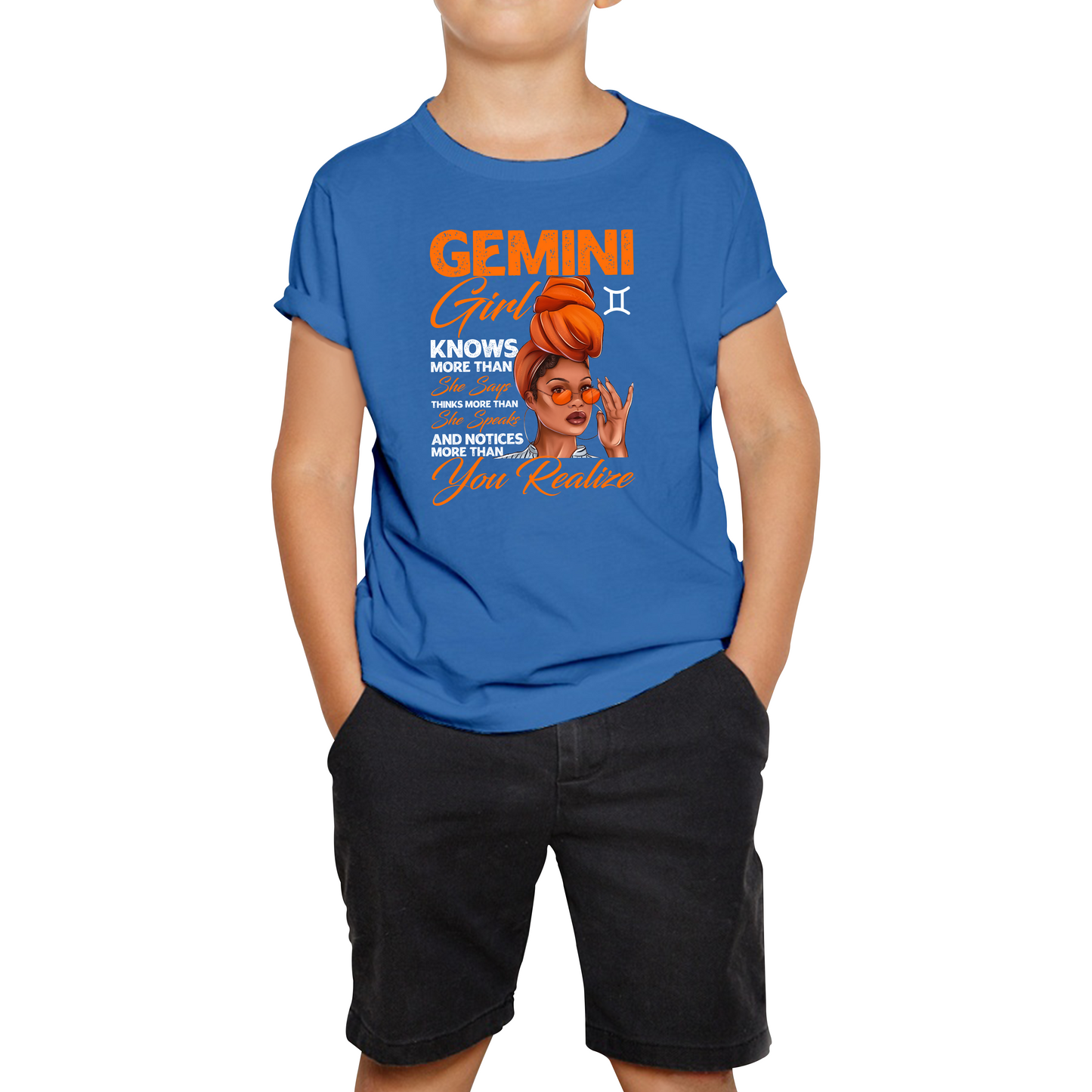 Gemini Girl Knows More Than Think More Than Horoscope Zodiac Astrological Sign Birthday Kids Tee