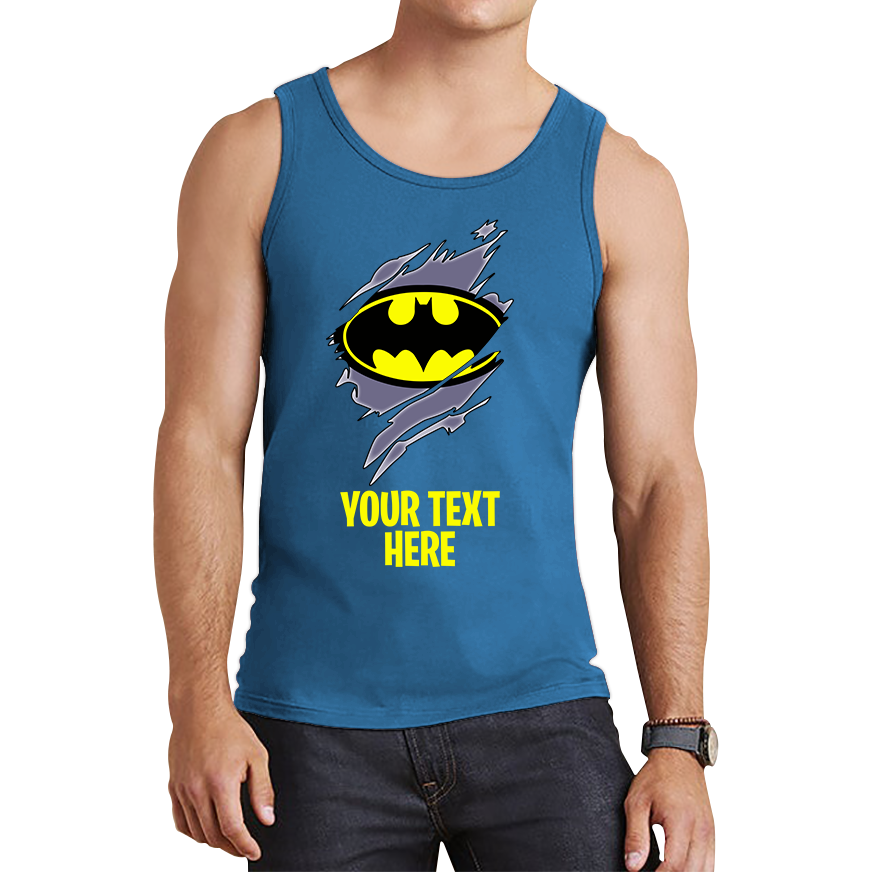 Personalised Batman Logo Tank Top