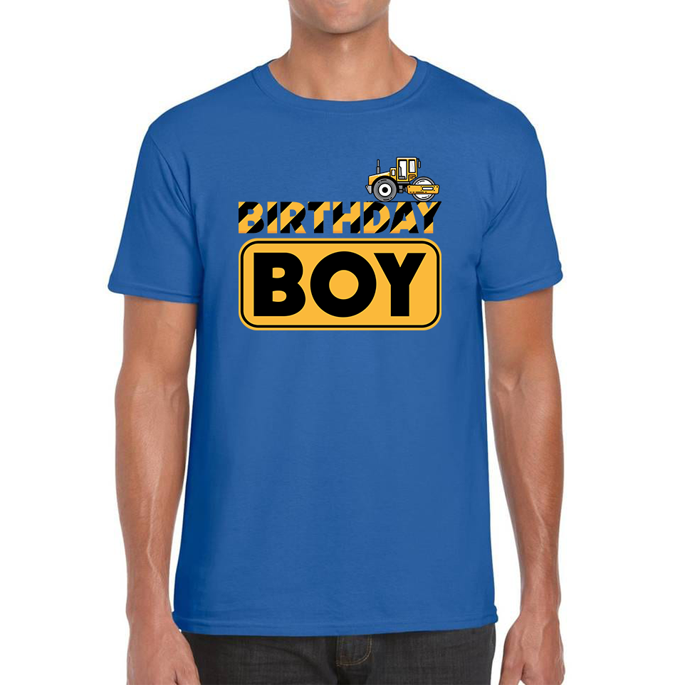 Bulldozer Tractor Birthday Boy Excavator T Shirt