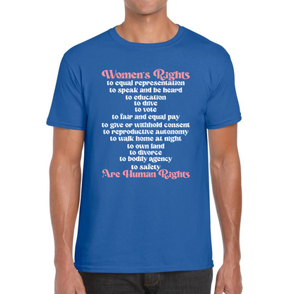 Women's Rights Are Human Rights Feminist Equality Feminism Girl Power Fundamental Rights Mens Tee Top