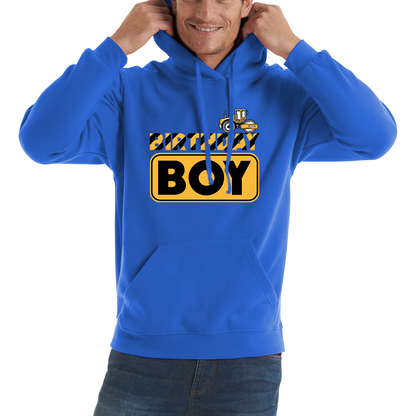 Bulldozer Tractor Birthday Boy Excavator Hoodie