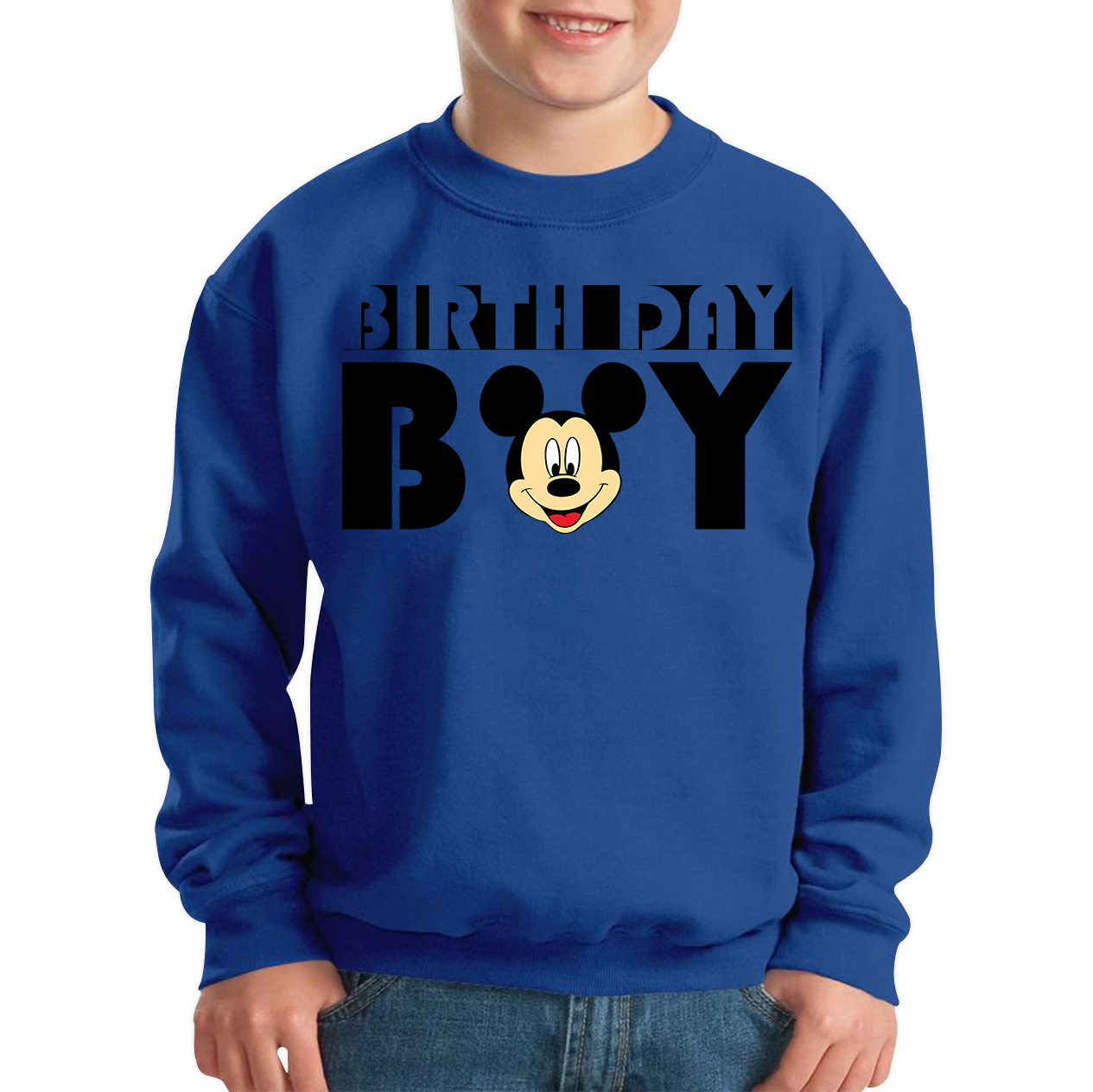 Disney Mickey Mouse Birthday Boy Kids Sweatshirt