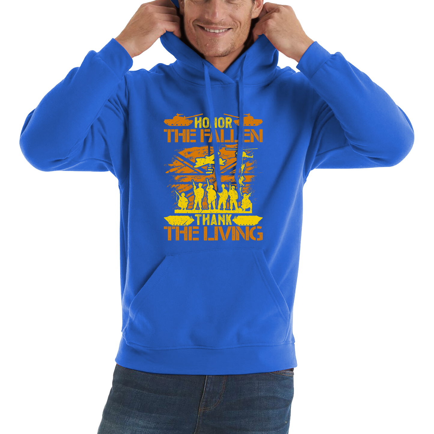 Honor The Fallen Thank Living Veteran Memorial Day Hoodie