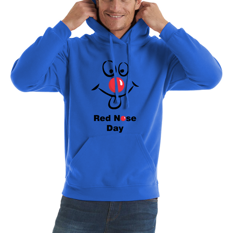 Comic Relief Red Nose Day Funny Emoji Face Hoodie