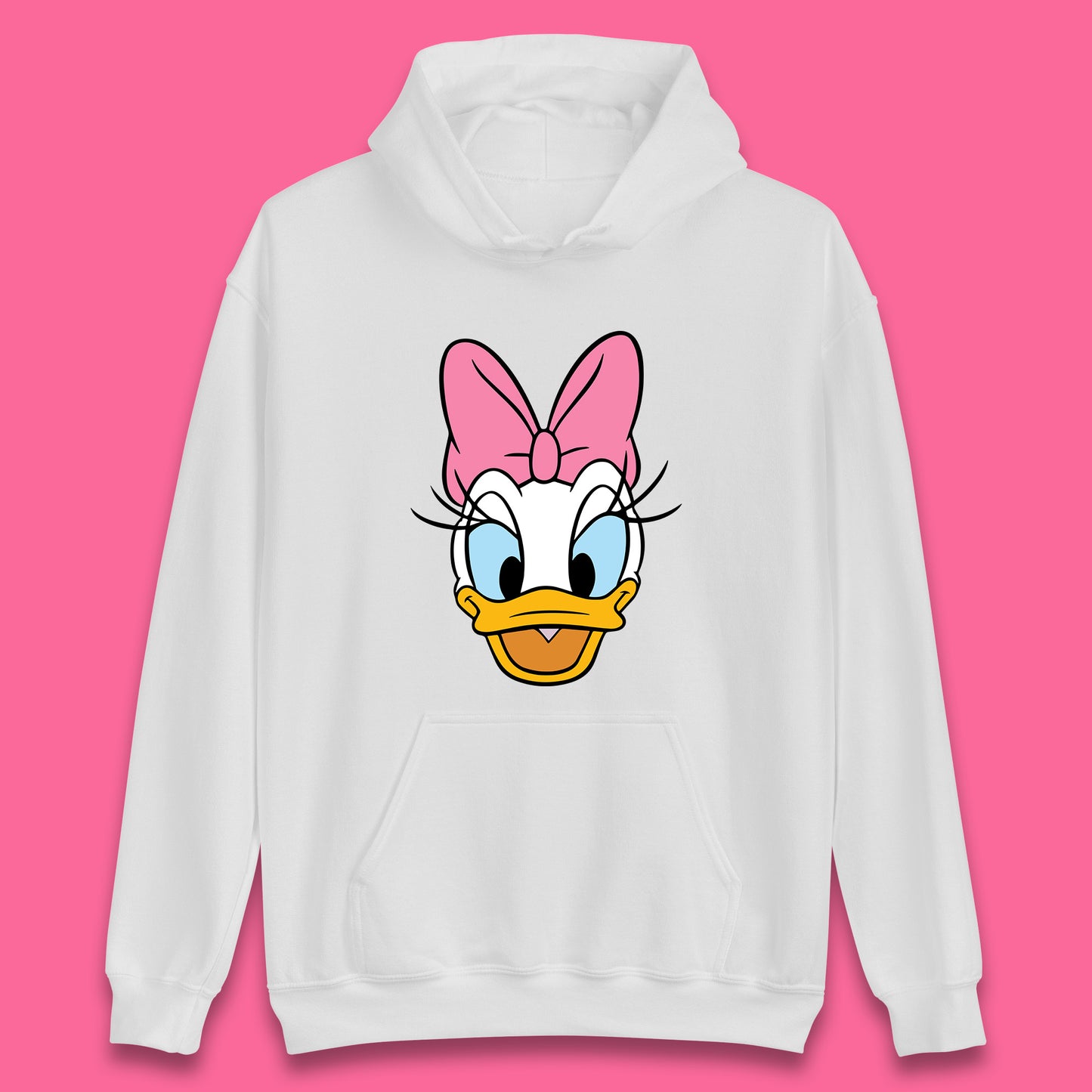 Donald Duck And Daisy Duck Face Cartoon Characters Disneyland Vacation Trip Disney World Unisex Hoodie