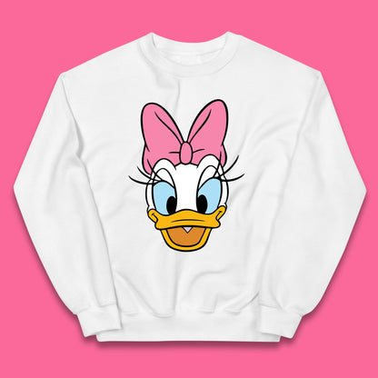 Donald Duck And Daisy Duck Face Cartoon Characters Disneyland Vacation Trip Disney World Kids Jumper