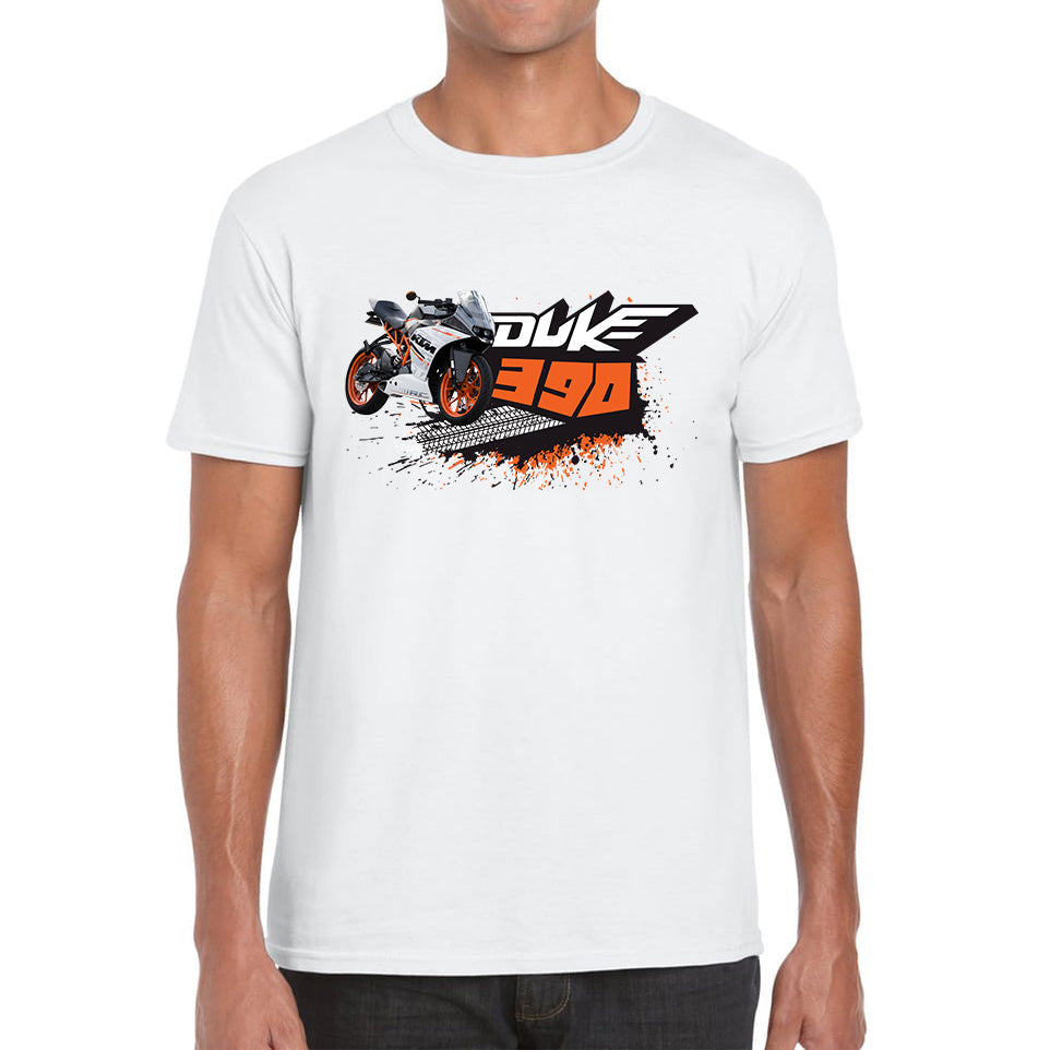 KTM Duke 390 Sports Bike Motorcycle The Corner Rocket Street Racing Bike KTM Lovers Street Rider Motorbike Lover Mens Tee Top