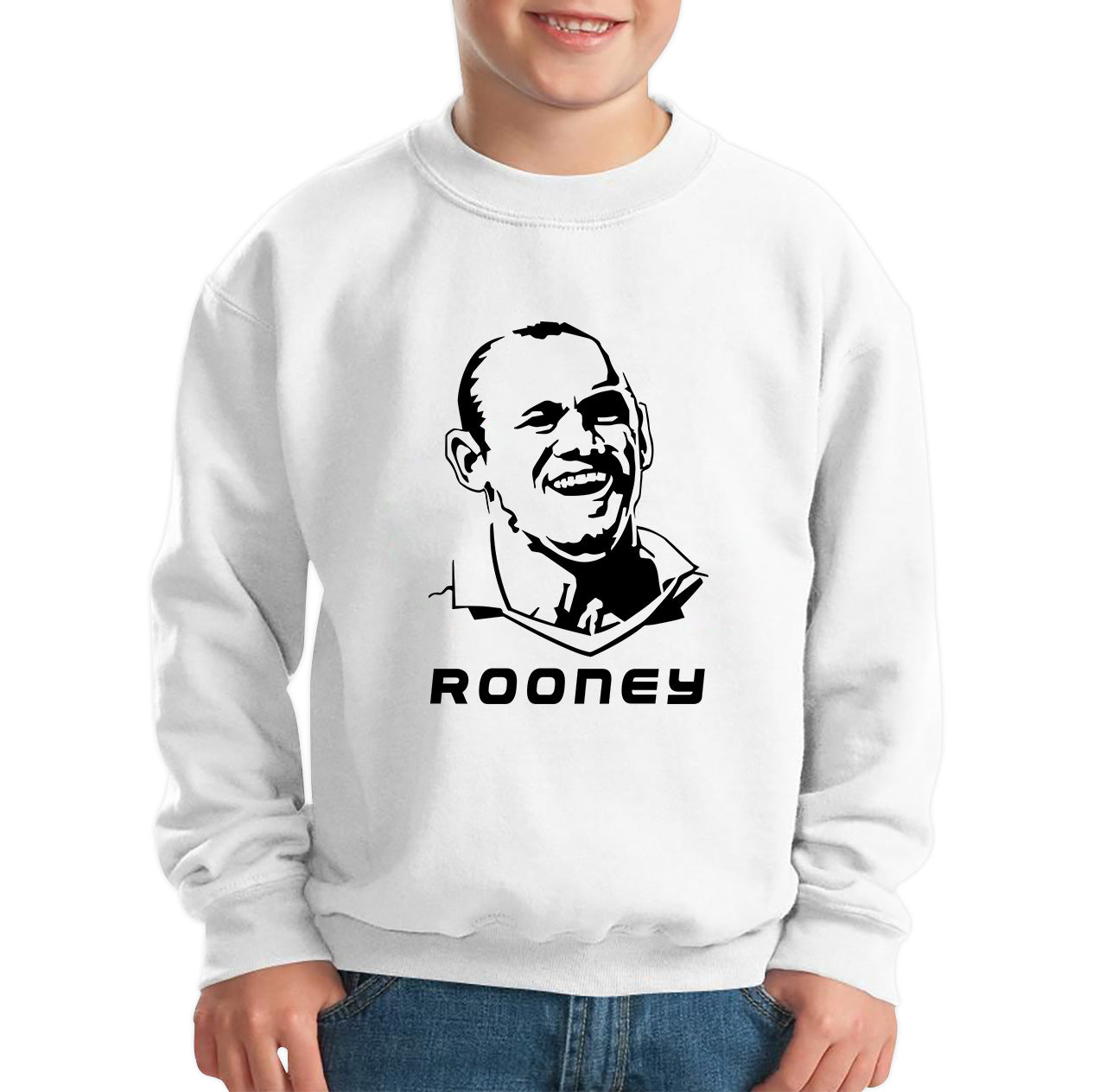 Football Former Player Retro Style Portrait Soccer Sports English Professional Football Manager Kids Jumper