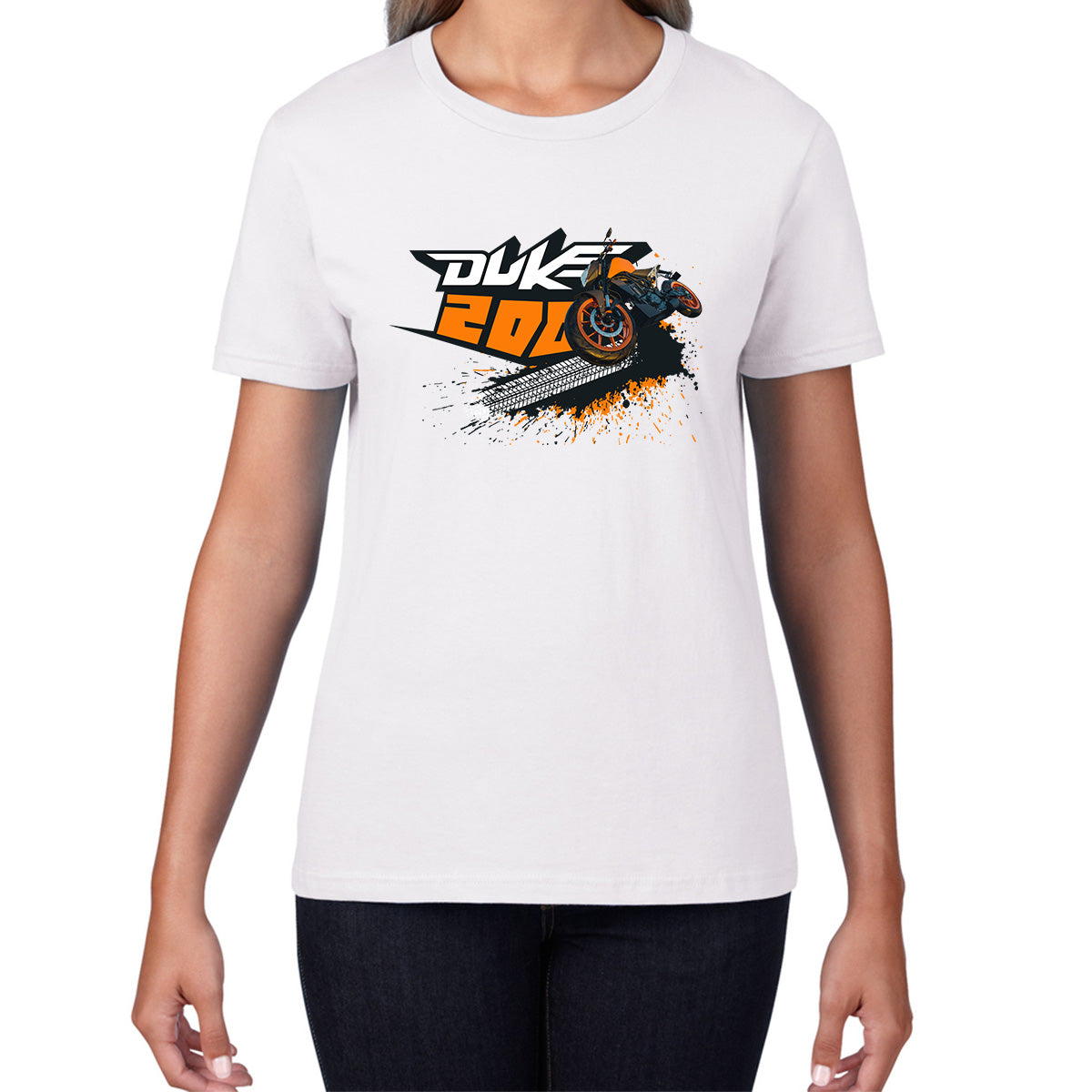 KTM 200 Duke Sports Bike Motorcycle Street Racing Bike KTM Lovers Street Rider Motorbike Duke Lover Womens Tee Top