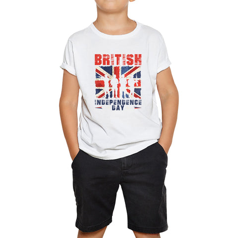 British Independence Day UK Flag 1st Of May Independence Day British Country Love Patriotism Great Britain Kids T Shirt