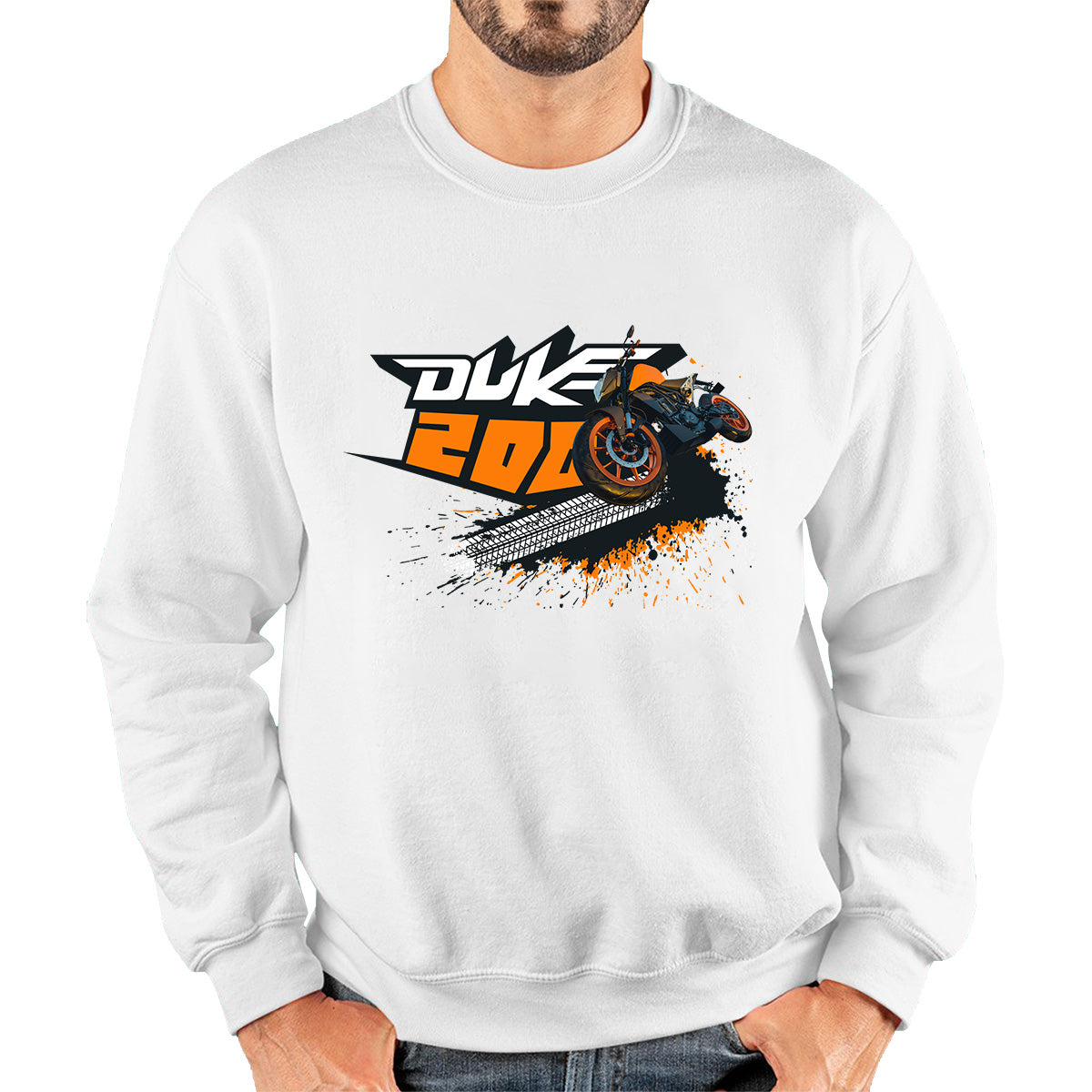 KTM 200 Duke Sports Bike Motorcycle Street Racing Bike KTM Lovers Street Rider Motorbike Duke Lover Unisex Sweatshirt