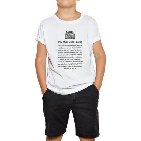 The Oath Of Allegiance British Armed Forces Day Anzac Day Lest We Forget Remembrance Day Veterans Day Kids Tee