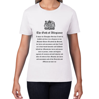 The Oath Of Allegiance British Armed Forces Day Anzac Day Lest We Forget Remembrance Day Veterans Day Womens Tee Top