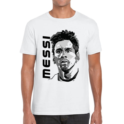 Football Player Retro Style Portrait Soccer Goat Argentine Professional Footballer Sports Champion Mens Tee Top