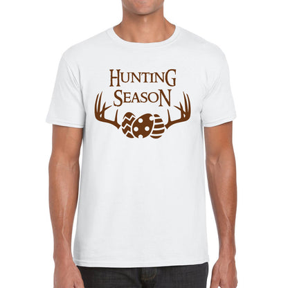 Easter Hunting Season Funny Easter Gift Rabbit Eggs Cute Bunny Deer Hunt Happy Easter Sunday Mens Tee Top