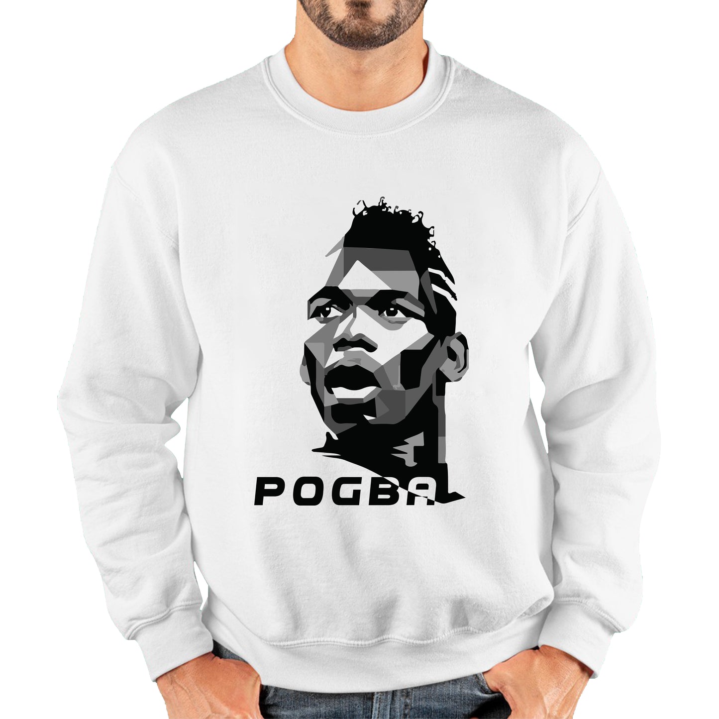 Football Player Retro Style Portrait France National Team Soccer Player French Professional Footballer Sports Champion Unisex Sweatshirt