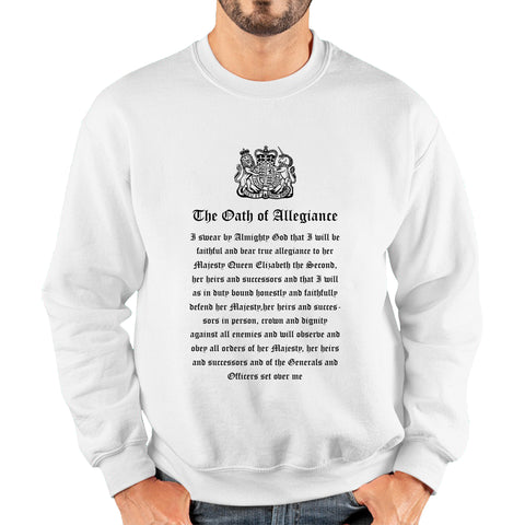 The Oath Of Allegiance British Armed Forces Day Anzac Day Lest We Forget Remembrance Day Veterans Day Unisex Sweatshirt