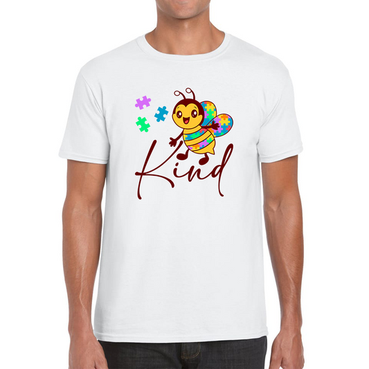 Bee Kind Autism Awareness Autism Rainbow Bee Kind Neurodiversity Honey Bee Autism  Mental Health Mens Tee Top