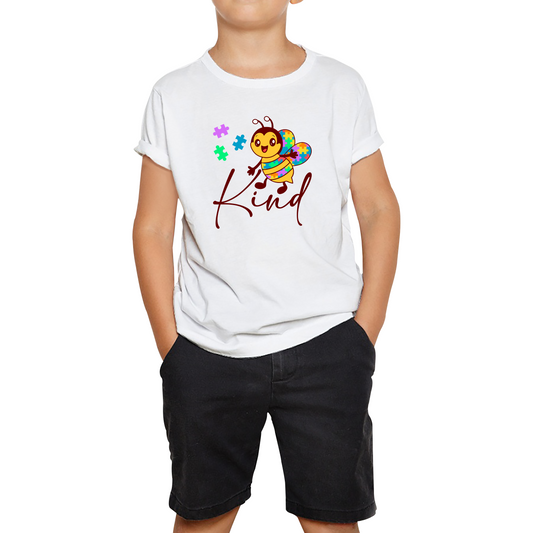 Bee Kind Autism Awareness Autism Rainbow Bee Kind Neurodiversity Honey Bee Autism  Mental Health Kids T Shirt