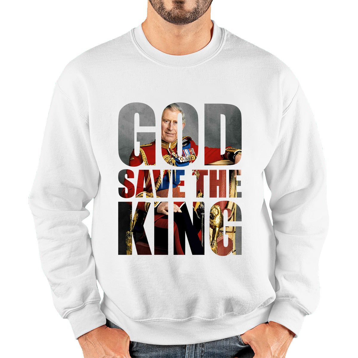 God Save The King Coronation Of King Charles III 2023 Ruling Monarch Of England CR III His Majesty Unisex Sweatshirt