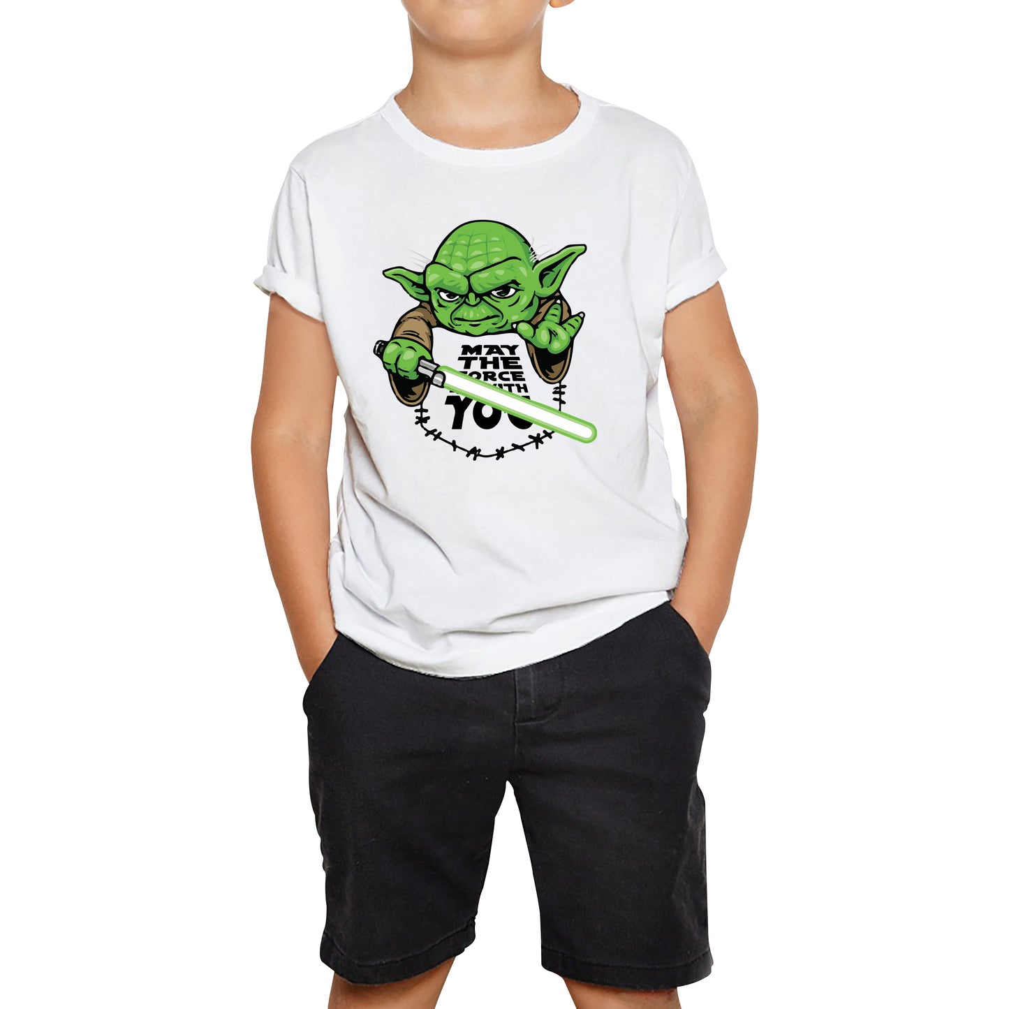 May The 4th Be With You Yoda Green Humanoid Alien Star Wars Day Disney Star Wars Yoda Star Wars 46th Anniversary Kids T Shirt