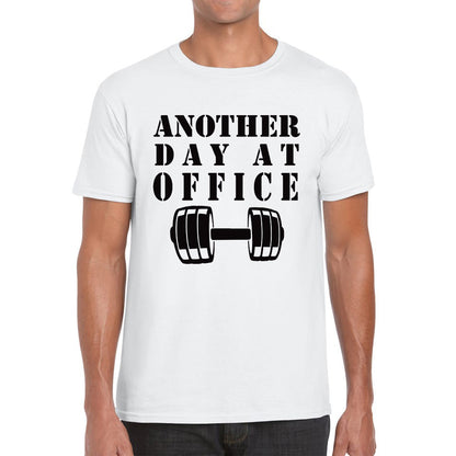 Another Day At Office Gym Barbell Gym Workout Fitness Weight Lifting Bodybuilders Mens Tee Top