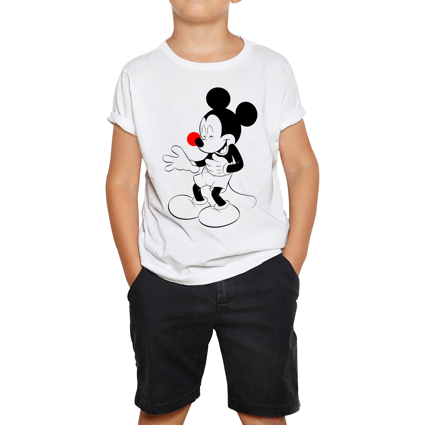 Disney Mickey Mouse Red Nose Day T Shirt.