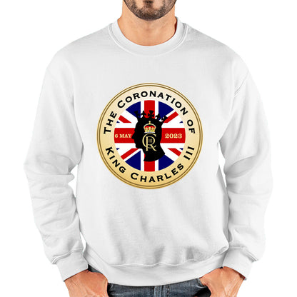 The Coronation Of King Charles III 6th May 2023 CR III Royal Crown United Kingdom Flag Unisex Sweatshirt