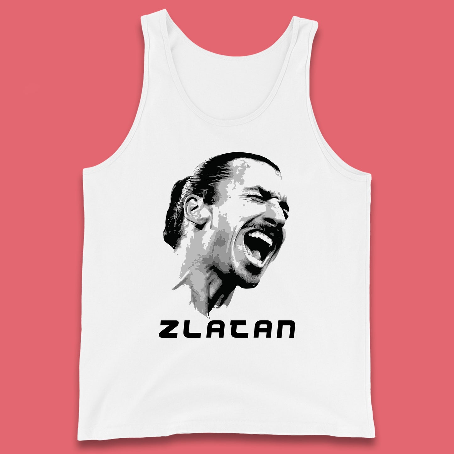 Football Player Retro Style Portrait Sweden National Team Soccer Player Swedish Professional Footballer Sports Champion Tank Top