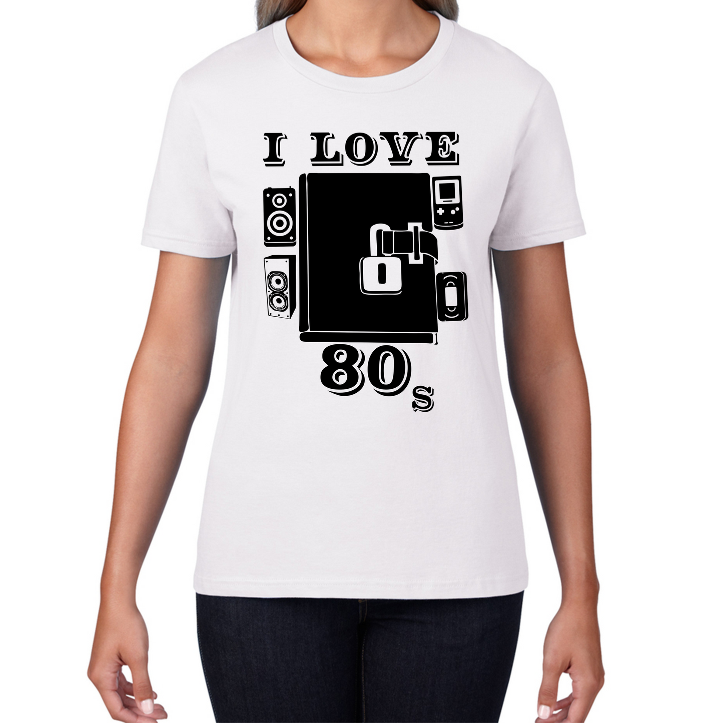 I Love 80s Dairy Old Music T Shirt