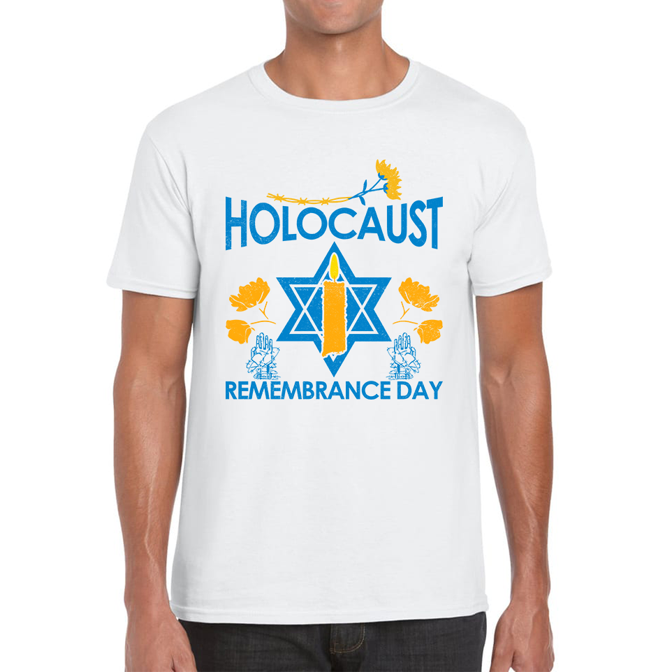 Holocaust Remembrance Day Victims Of The Holocaust Festival of Lights Mens Tee Top