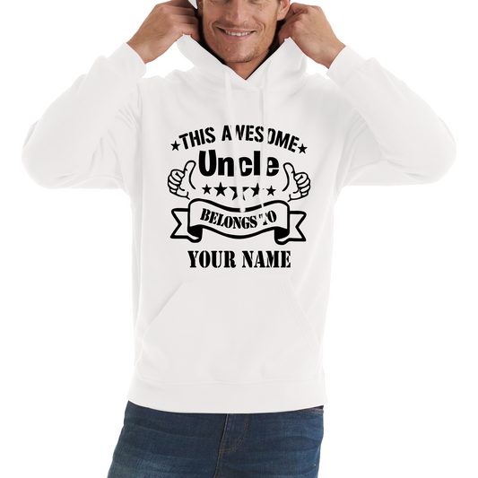 Personalised This Awesome Uncle Hoodie