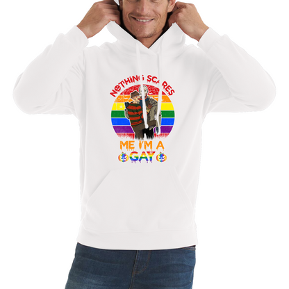 Nothing Scares Me I'm A Gay Pride LGBT Jason Voorhees Freddy Krueger Hoodie