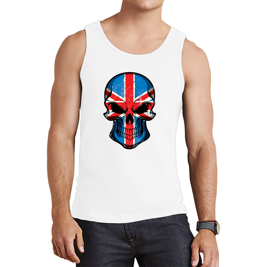 Skull Face British National Day Tank Top