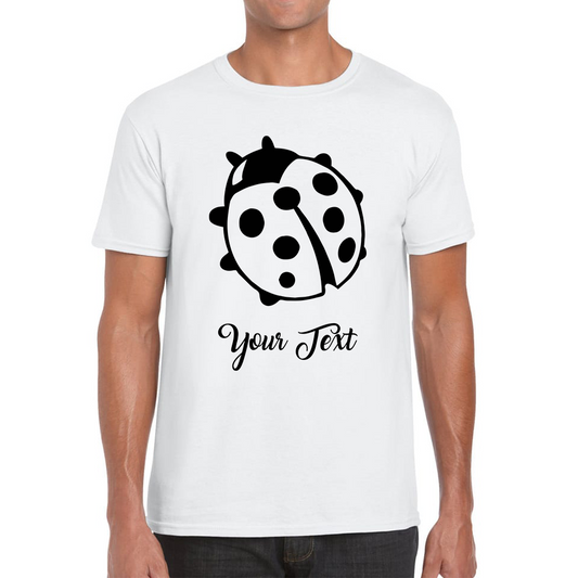 Personalised Ladybug Your Name Cute Insect Ladybug Ladybird Mens Tee Top