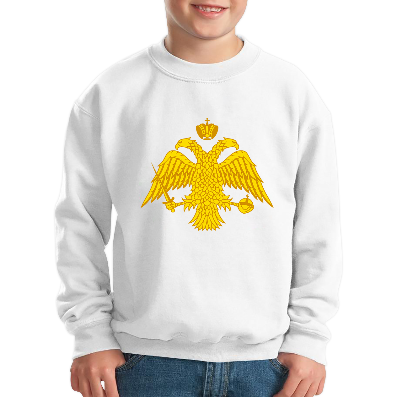 Byzantium Double Headed Eagle Symbol Sweatshirt