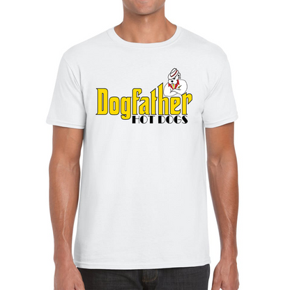 Dogfather Hot Dog Funny Father's Day Funny Hotdog, Hotdog Lover Mens Tee Top