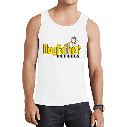 Dogfather Hot Dog Funny Father's Day Funny Hotdog, Hotdog Lover Tank Top