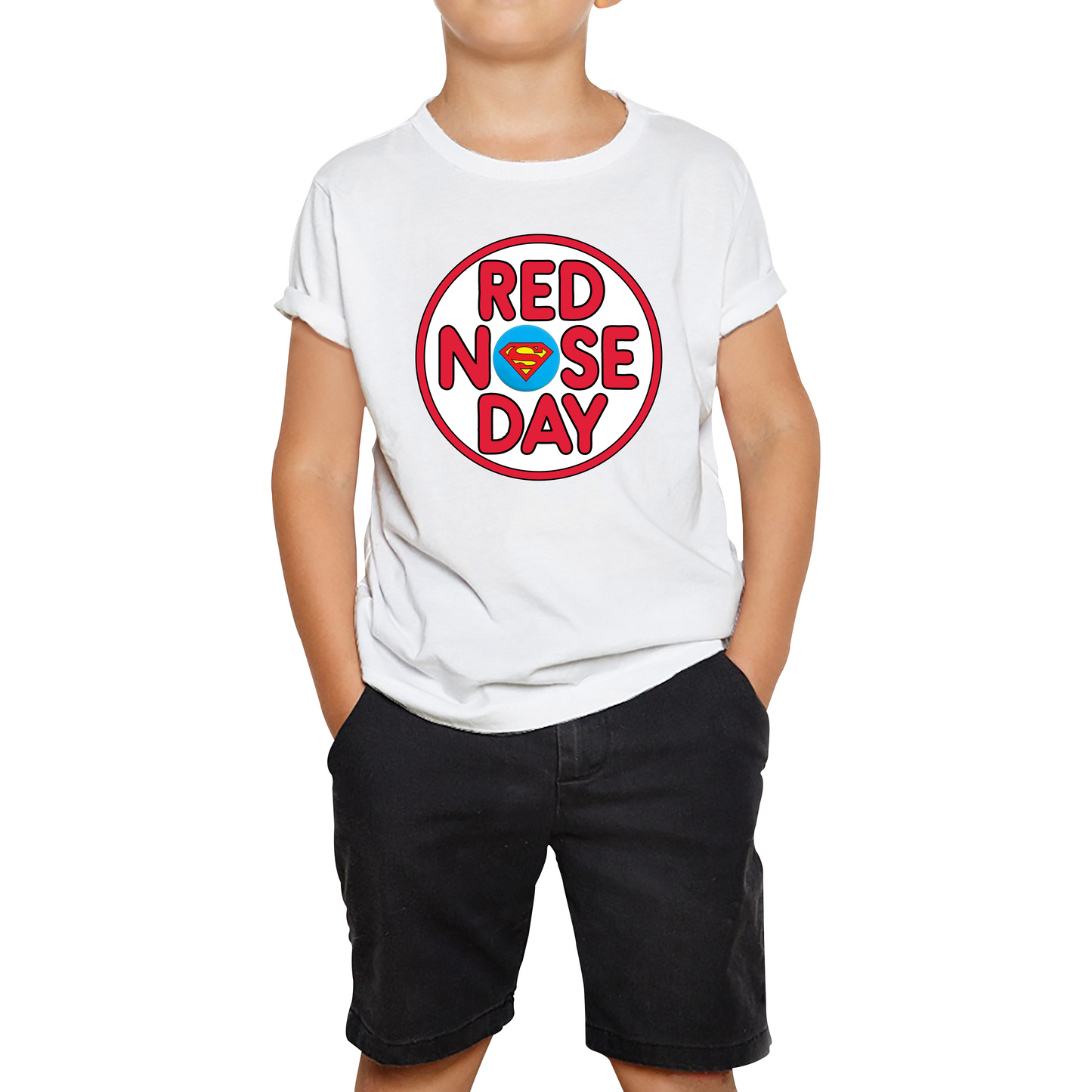 Superman Red Nose Day T Shirt