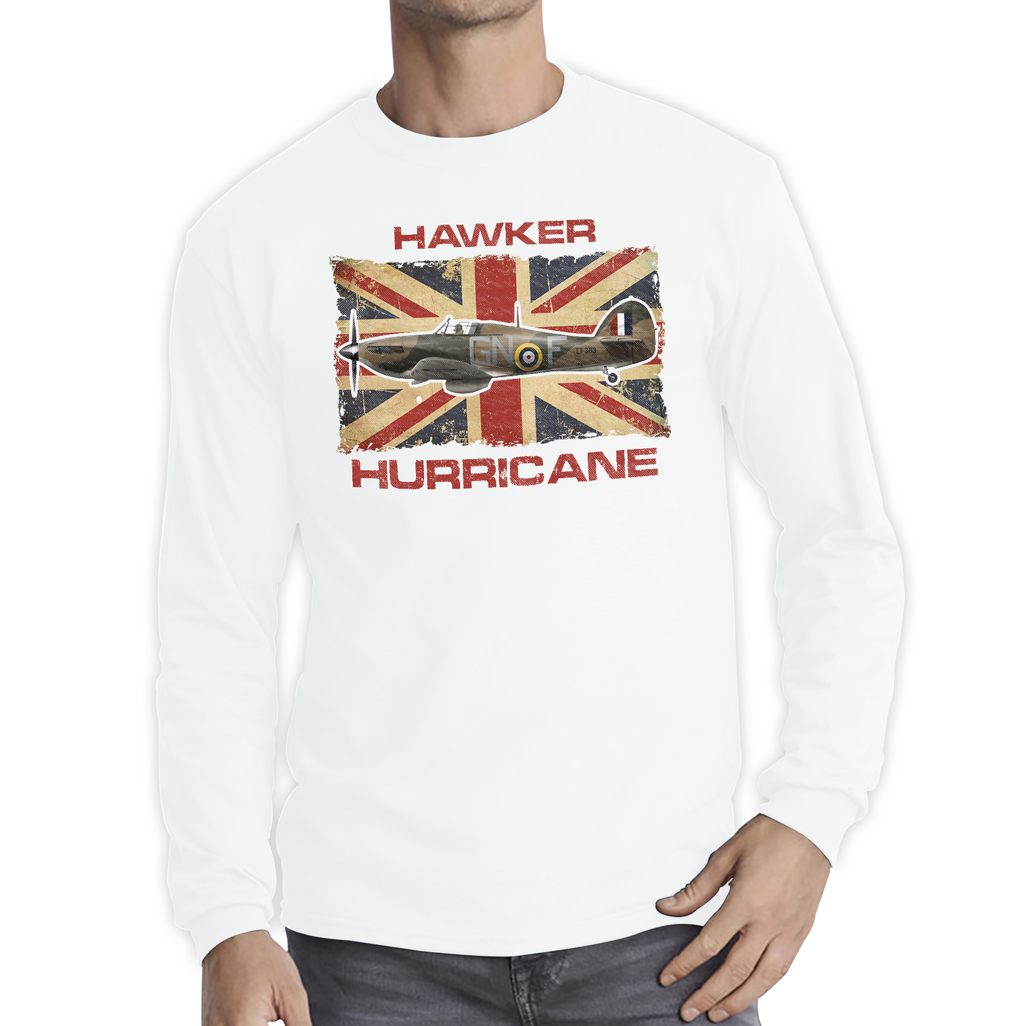 Vintage Hawker Hurricane British Veteran Air Force T Shirt