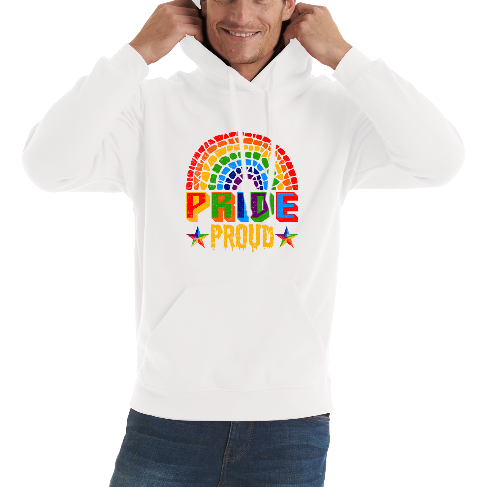 Proud Pride LGBT Pride Gay LGBT Pride Lesbian Rainbow Hoodie