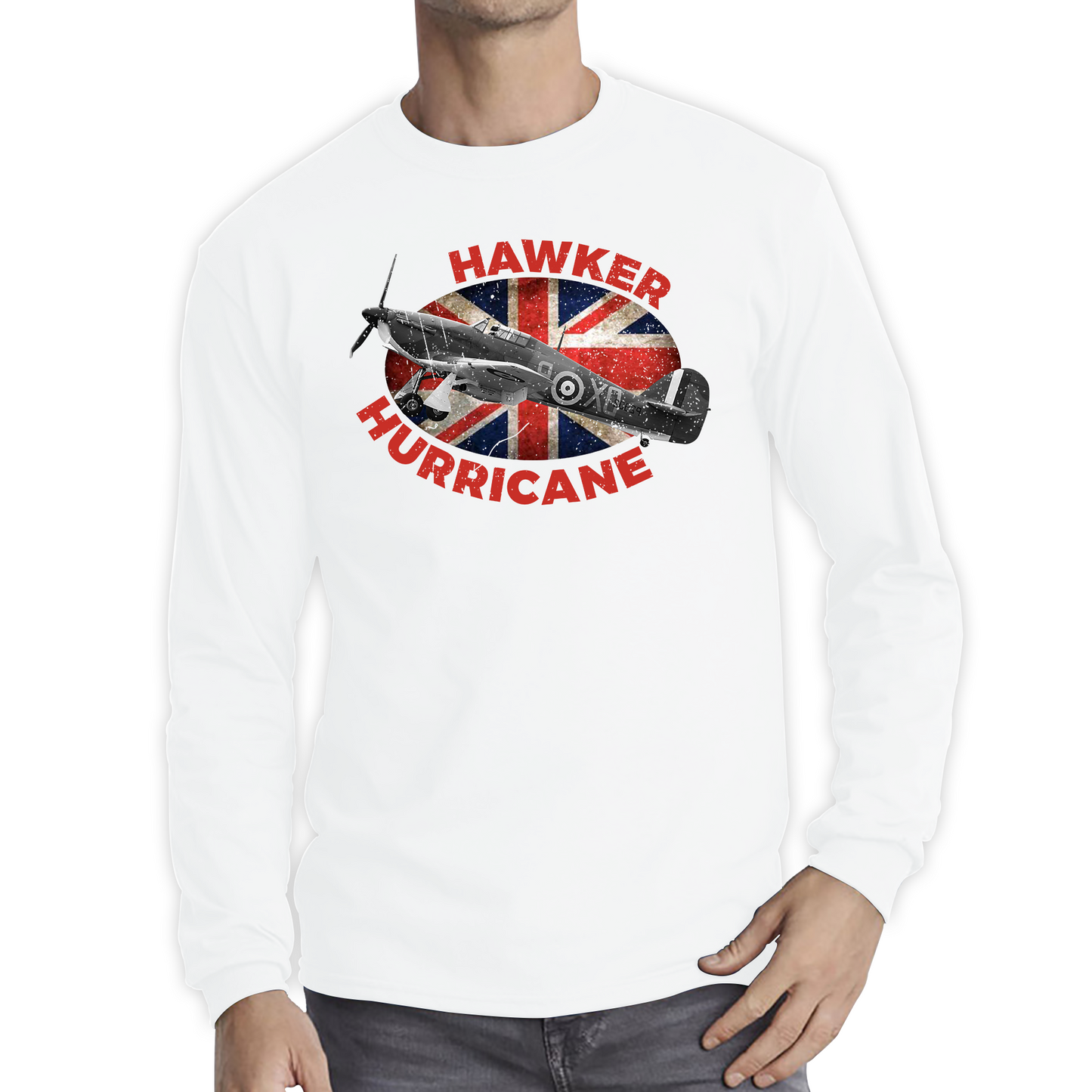 Vintage Hawker Hurricane British Veteran Fighter Aircraft Plane T Shirt