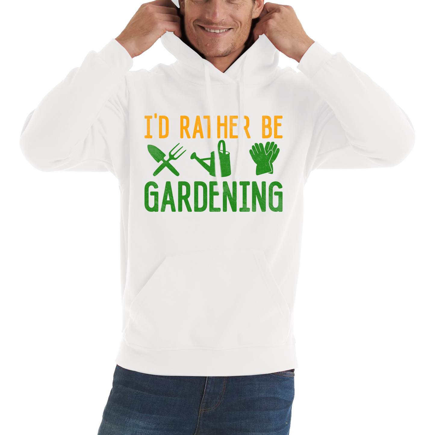 I'd Rather Be Gardening Funny Hoodie