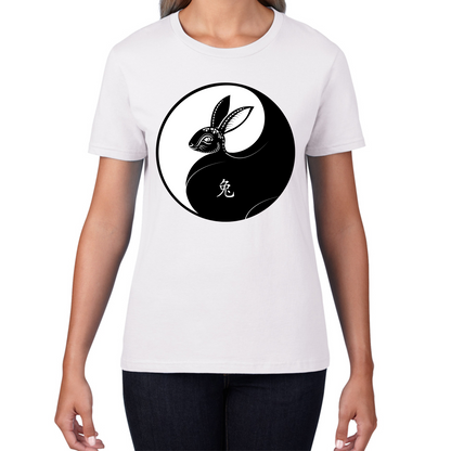 Happy Chinese New Year 2023 Year Of The Rabbit Zodiac Sign Lunar New Year Chinese Zodiac Womens Tee Top