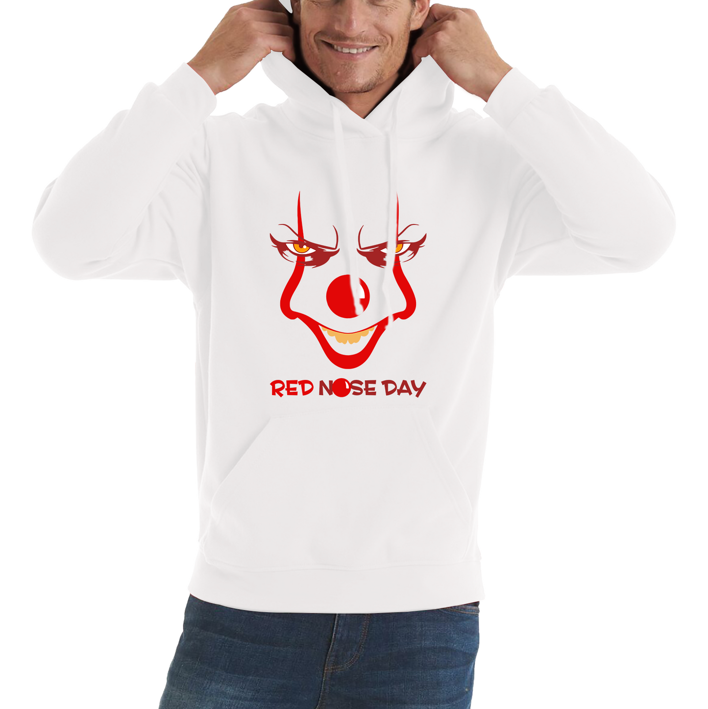 Pennywise Clown Face Red Nose Day Hoodie.