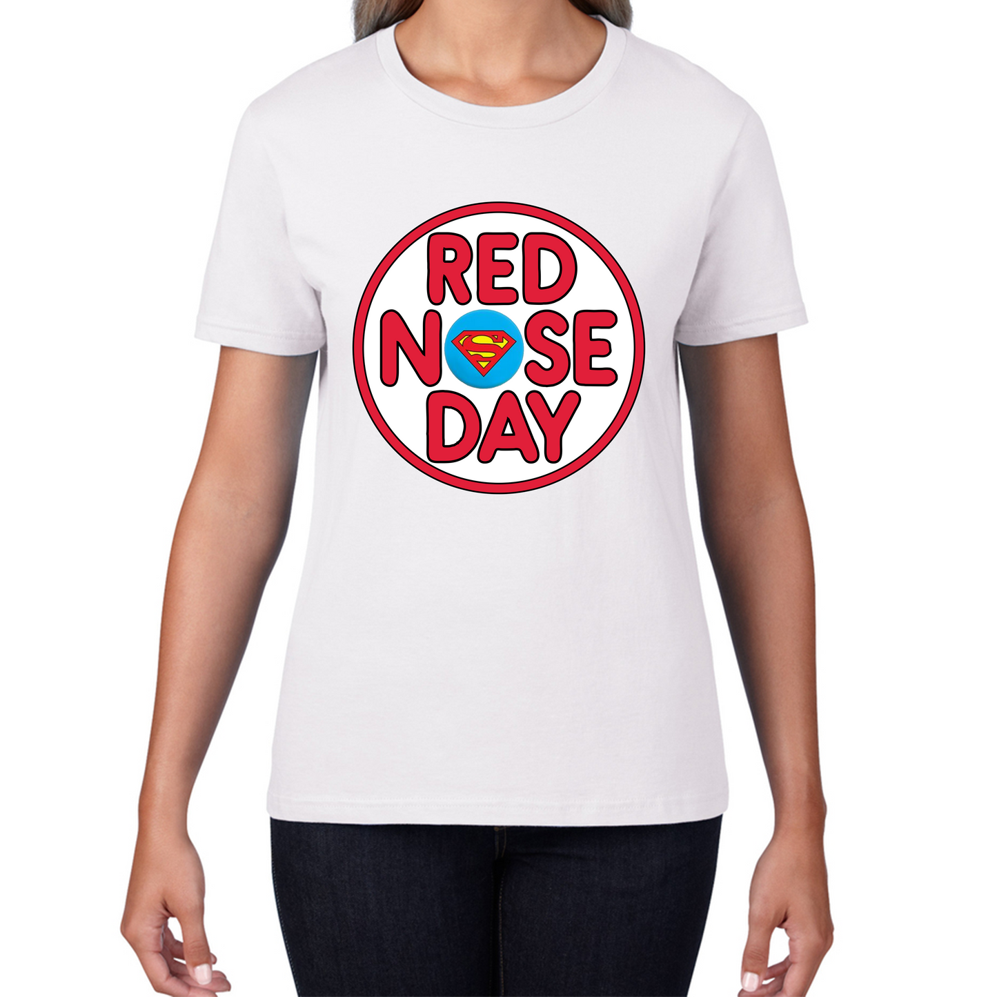 Superman Red Nose Day T Shirt