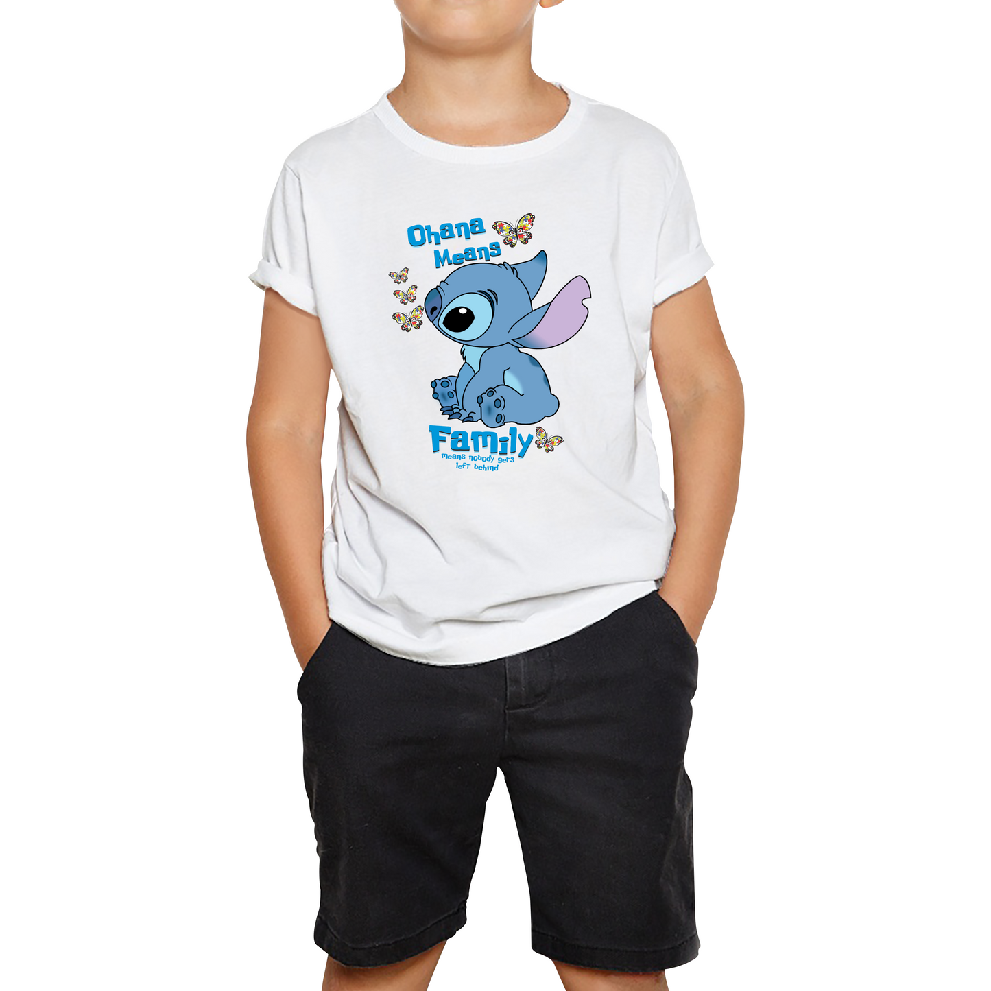 Ohana Means Family Lilo & Stitch Funny Comedy Family Cartoon Lovers Kids Tee